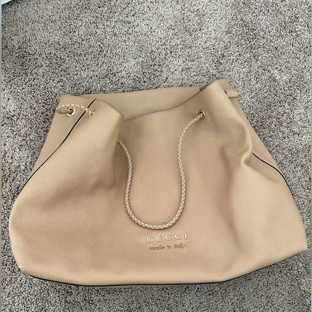 Gucci tan leather Gifford Tote